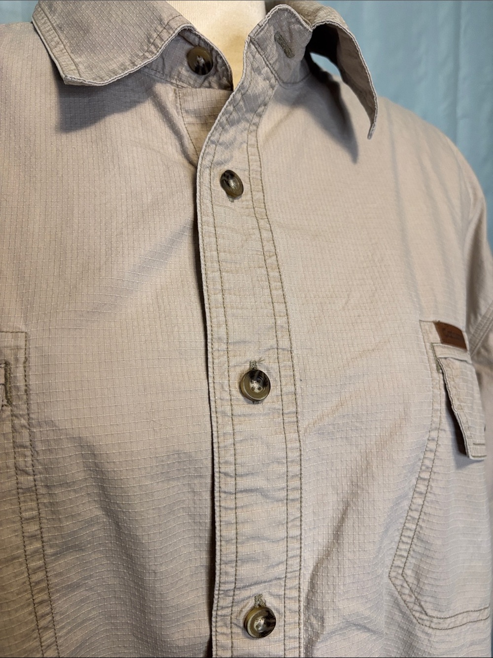 Carhaart Mens Button-Up Shirt 100% Cotton